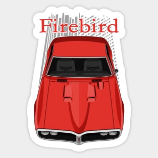 Pontiac Firebird Ram Air 1968 - Red Sticker